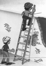 INSTRUCCIONES PARA SUBIR UNA ESCALERA